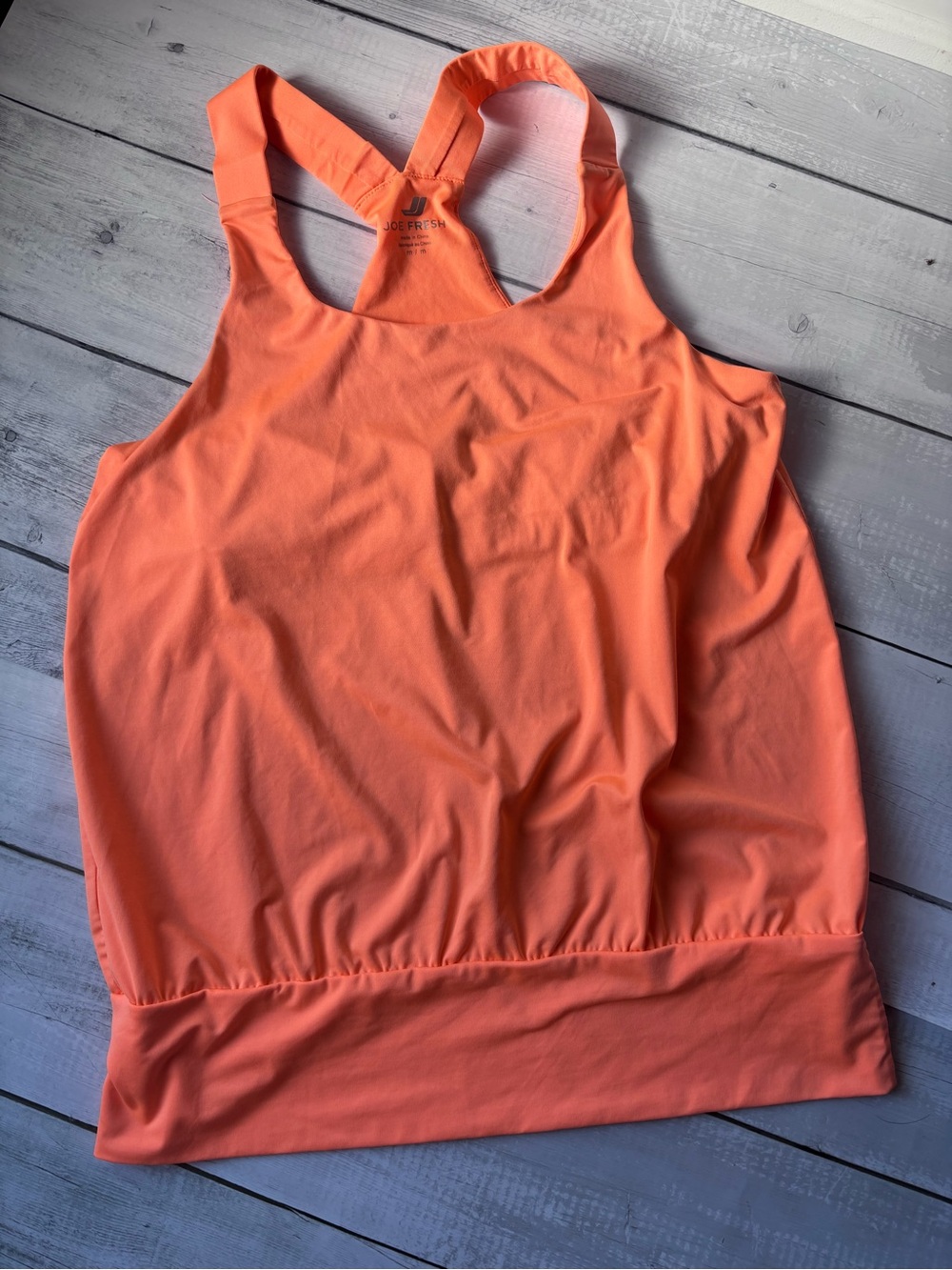 Joe Fresh Vibrant Orange Active Tank